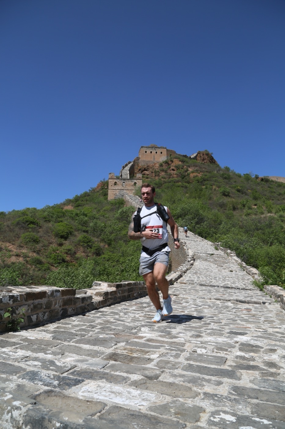 Rob racing the Great Wall Marathon