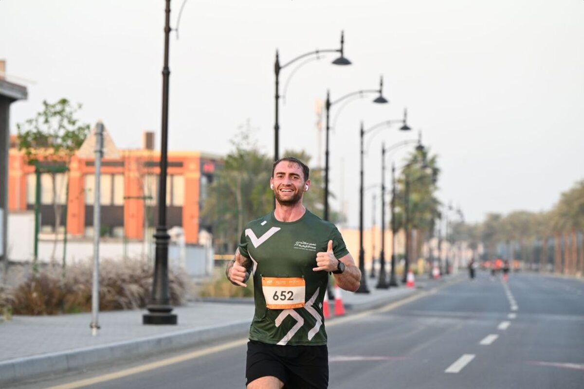 A half marathon in Dubai