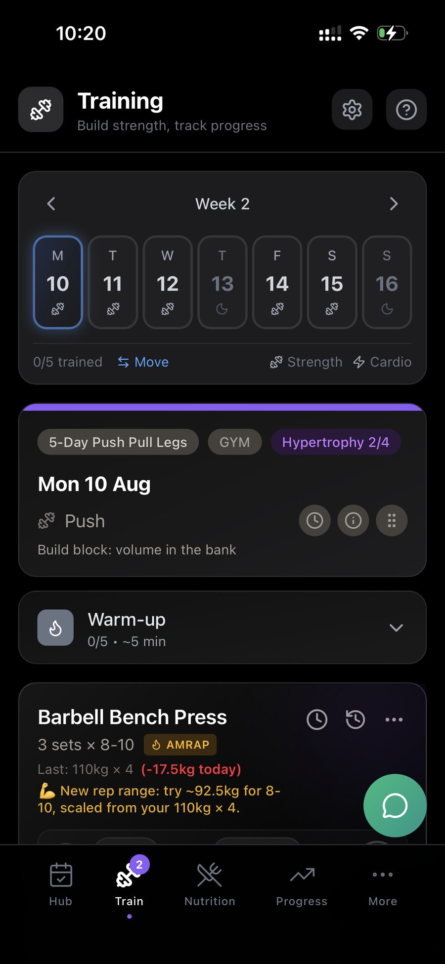 Talos app screen